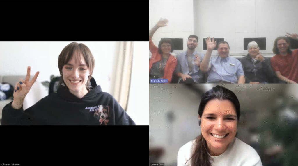 Entire team discussing King Athelstan mixed reality soundscape and other aspects of the project's phase two